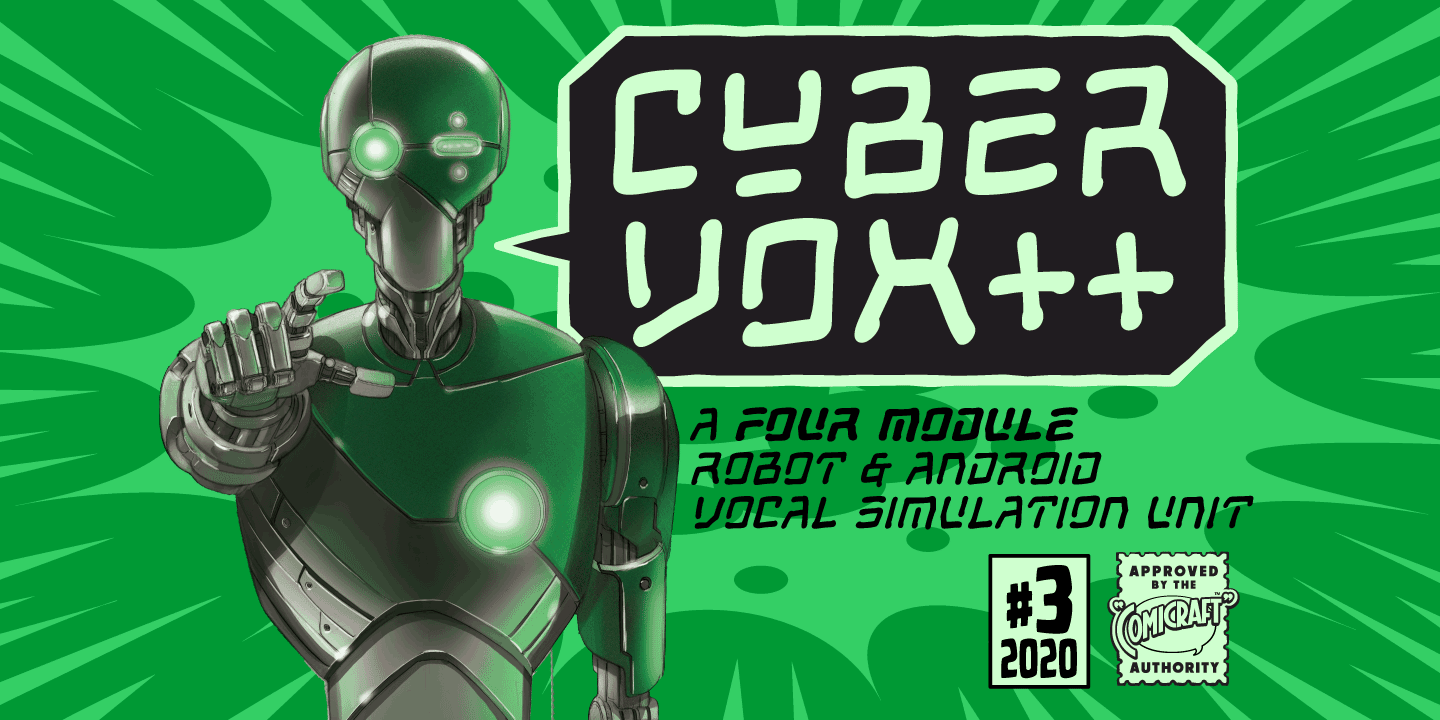 Ejemplo de fuente Cybervox #1